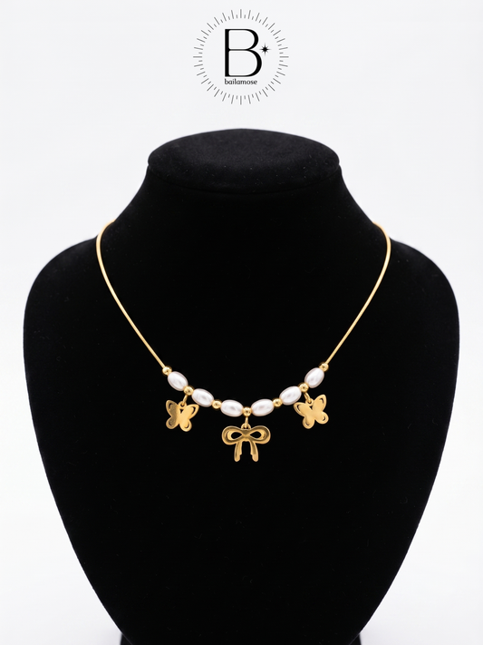 Bow Stainless Steel Necklace