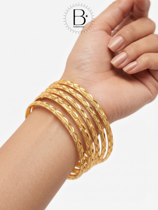 Elegant Gold Plated Bangles