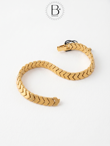 Unisex Chevron Link Bracelet