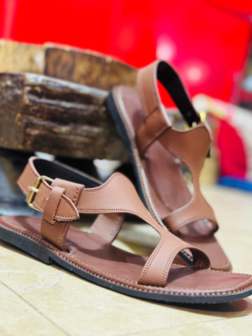 Cognac Brown Kohati Chappal